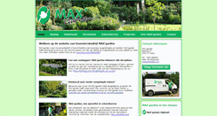 Desktop Screenshot of maxgarden.nl